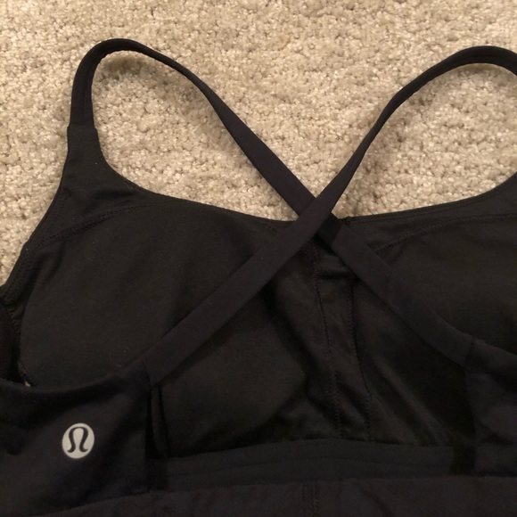 lululemon black cross-back tank size 4 - Picture 6 of 6